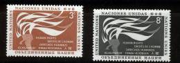 UN New York 1957 Michel 64-65 MNH (**) - Unused Stamps