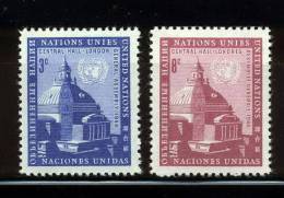 UN New York 1958 Michel 68-69 MNH (**) - Neufs