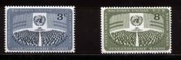 UN New York 1956 Michel 51-52 MNH (**) - Unused Stamps