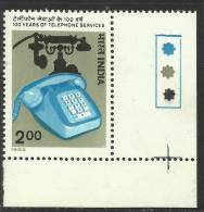 INDIA, 1982, Telephone Service Centenery,  With Traffic Lights,Bottom Right ,MNH, (**) - Ungebraucht