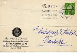 Tarjeta Privada Frankfurt 1959 , Medizinal -Drogerie  Alemania - Lettres & Documents