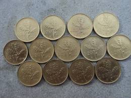 ITALIA  REPUBBLICA  -  LOTTO  MONETE  20£. 1974  - - 20 Liras