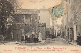 1906 Pignans "Place Et Rue St André " - Besse-sur-Issole