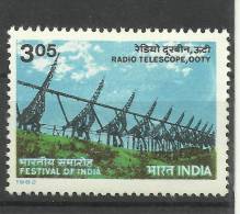 INDIA, 1982, Radio Telescope,Ooty , Festival Of India, London, Science And Technology, MNH, (**) - Ungebraucht