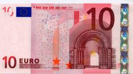 EURONOTES BANCONOTA BILLET DA 10 EURO S ITALIA J007.. UNC FDS - 10 Euro