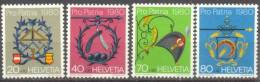 1980 Pro Patria Zum 186-9 / Mi 1176-9 / Sc B471-4 / YT 1106-9 Postfrisch/neuf/MNH - Nuovi