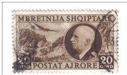 2ENG125a - ALBANIA 1939, Posta Aerea Il N. 4 Usato. - Albanie