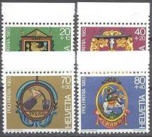 1983 Pro Patria OR Zum 198-201 / Mi 1251-4 / Sc B497-500 / YT 1180-3 Postfrisch/neuf/MNH - Nuevos