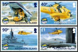 ASCENSION 2011 - Hélicoptères De La RAF, Search & Rescue - 4v Neufs - MNH - Hélicoptères