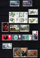 GB Scott 480/524 - SG715/758, 1967 Commemorative Year Set MH* Flowers EFTA Technology Etc - Ungebraucht