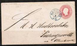 HANOVER    Early Cover 27/6 "HARBURG" Backstamped "Altenbruch" 28/6 - Hanover