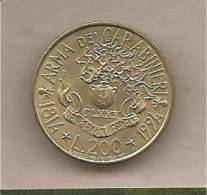 Italia - Moneta Circolata Da 200 Lire "Carabinieri" - 1994 - 200 Liras