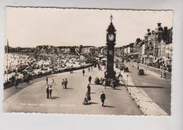 CPM WEYTMOUTH, THE BEACH AND CLOCK En 1957 !! - Weymouth