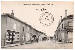 Givry-en-Argonne, Grand´rue, éd. E. Moisson, 1915, Cachet Trésor Et Postes 71 - Givry En Argonne