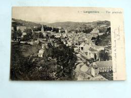 Carte Postale Ancienne : LARGENTIERE : Vue Generale - Largentiere