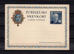 SUECIA 1958, ENTERO POSTAL SIN CIRCULAR "JUBILEUMS" - Postal Stationery