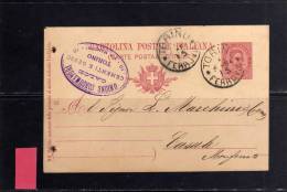ITALIA REGNO CARTOLINA POSTALE INTERO PUBBLICITARIA - ITALY KINGDOM POSTCARD TORINO 1 - 5 - 1894  10 CENTESIMI - Stamped Stationery