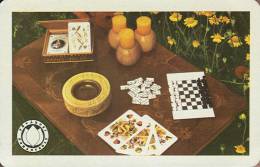 CHESS SPORT * DOMINO BAVARIAN PLAYING CARD ACE CARDS JOKER CANDLE FLOWER * CALENDAR * Fovarosi Dohanybolt 1978 * Hungary - Small : 1971-80