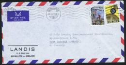 1969 Air Letter To Germany   Fishermen With Catch, 1967 Europa 7Kr - Lettres & Documents