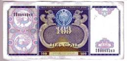 BILLET OUZBZKISTAN - P.79 - 100 SUM - 1994 - PLAIS DRUBJA NARADOC à TASHKENT - DECORATION - Ouzbékistan