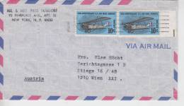 USA YT PA 70 Sur Lettre Pour L'Autriche : Service Postal Aérien - 3c. 1961-... Briefe U. Dokumente