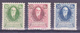 LIECHTENSTEIN - YVERT N°72/74 * - COTE = 77.5 EUROS - Neufs