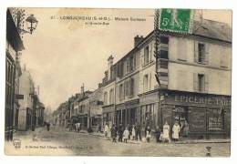 CP LONGJUMEAU  N°61  MAISON SAMSON ET GRANDE RUE - Longjumeau