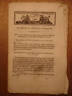 BULLETIN DES LOIS De JANVIER 1800 - VENTE BATIMENTS PARIS - SOLDE MILITAIRES - DEPARTEMENTS OUEST CHOUAN VENDEE - CULTES - Décrets & Lois