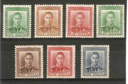 NEW ZEALAND  1938 - 1944 SET SG 603/609 LIGHTLY MOUNTED MINT Cat £38 - Unused Stamps