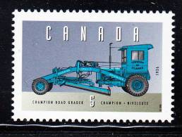 Canada MNH Scott #1605j 5c Champion Road Grader - Historic Land Vehicles Collection - Neufs