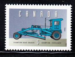 Canada MNH Scott #1605j 5c Champion Road Grader - Historic Land Vehicles Collection - Ongebruikt