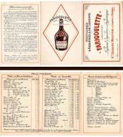 Carte Commerciale Dépliante Distillerie D'Absinthe & Liqueurs Farigoulette à Comps ( Gard )(pub) - Alcools