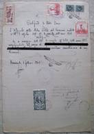 MARCHE DA BOLLO SU DOCUMENTO COMUNE DI BENEVENTO ANNO 1945 - Fiscaux