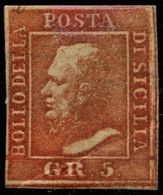 Pays : 245,8 (Italie: Deux-Siciles (Sicile))  Yvert Et Tellier N° :   21 E (o) - Sicilia