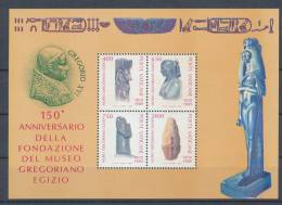 Vatican 1989  Michel Block # 11, Museo Gregoriano Egizio - Nuevos
