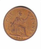 GREAT BRITAIN    1  PENNY  1965  (KM# 897) - D. 1 Penny