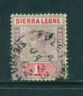 SIERRA LEONE - 1896 Queen Victoria 1d Used As Scan - Sierra Leone (...-1960)