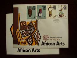 KUT 1975 AFRICA ARTS  Issue 4 Values To 3/-  On ILLUSTRATED OFFICIAL FDC. - Kenya, Uganda & Tanzania