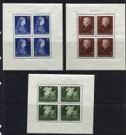 Hungary 1942 Sc B148-0(A) Mi 696-8 (A+B) MH Perf+Imperf Cv 100 Euro - Nuevos