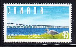 Canada MNH Scott #1646 45c Heron, Confederation Bridge - Neufs