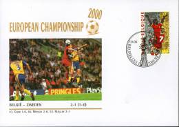CALCIO UEFA FOOTBALL CHAMPIONSHIP EURO 2000 FDC BELGIUM SWEDEN - Fußball-Europameisterschaft (UEFA)