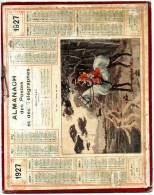 Calendrier Des Poste Du  Finistère  22  Complet  De 1927 - Tamaño Grande : 1921-40