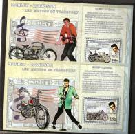 Congo Zaïre 2006 4 BF ** Musique, Elvis Presley, Harley - Davidson, Motos, Guitare, Chanteur, Motocyclettes - Mint/hinged