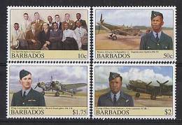 BARBADOS - 2008 - 90 Ann R.A.F. Avions, Pilotes  - 4v NEUF *** //  MNH - Barbados (1966-...)