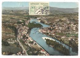 Seyssel (74)  : Vue Générale Aérienne En 1949. - Seyssel