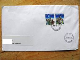 Cover Sent From Norway To Lithuania On 1992, Christmas Noel - Lettres & Documents