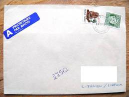 Cover Sent From Norway To Lithuania On 1992, Amimal Squirrel - Cartas & Documentos