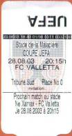 NE Xamax-FC Valletta UEFA Cup Football Match Ticket - Match Tickets