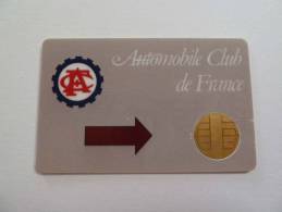 FRANCE - Smartcard Demo - Automobile Club De France - Very Rare - Interner Gebrauch