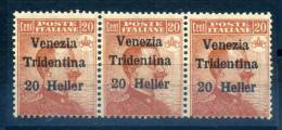 ITALY COL. - TRENTINO, STRIP OF 3 - V6403 - Altri & Non Classificati